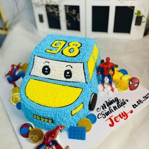 BBT16 – Bánh sinh nhật xe ô tô xanh 98