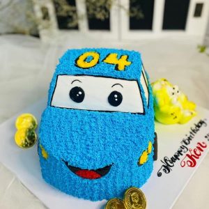 BBT18 – Bánh sinh nhật ô tô xanh 04