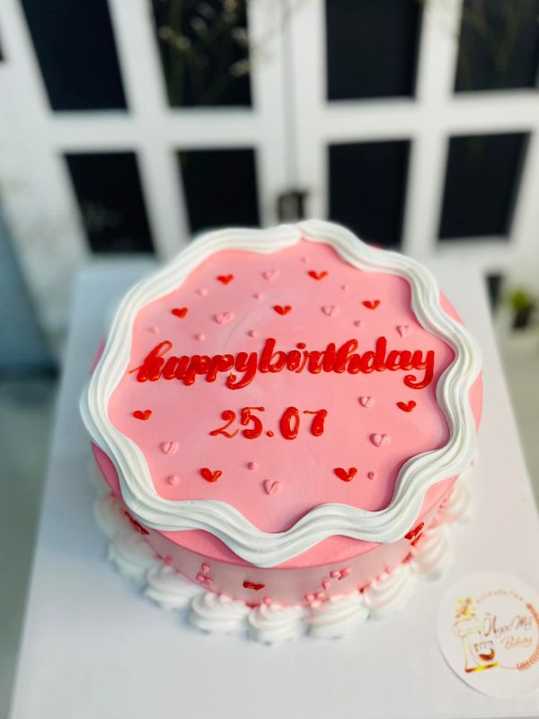 BCD05 – Bánh kem sinh nhật hồng tặng người yêu