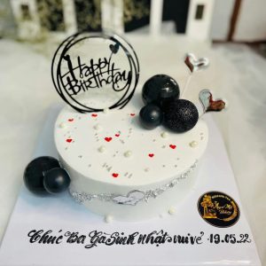 BDG01 – Bánh sinh nhật đơn giản tặng ba yêu